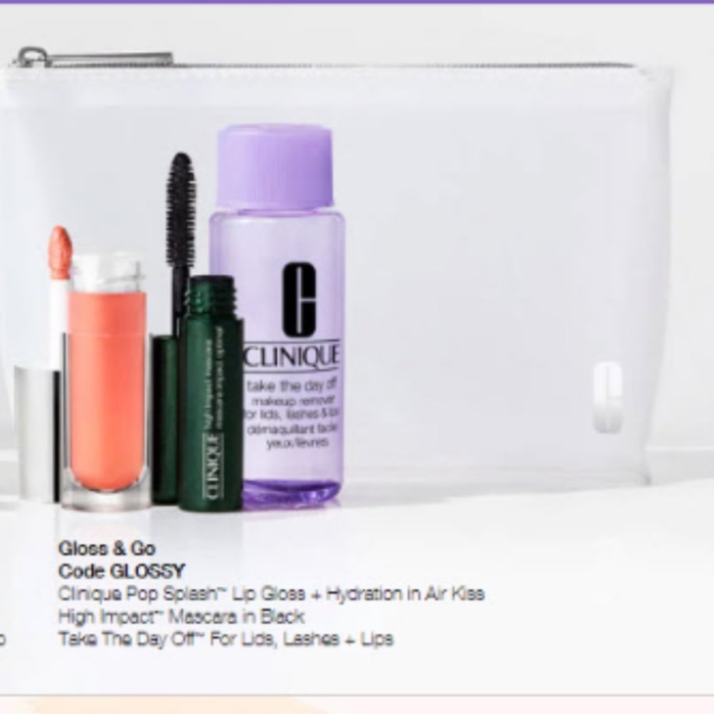 New Clinique 4-Piece Glossy Kit